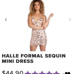 Pink sequins dress from Windsor